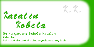 katalin kobela business card